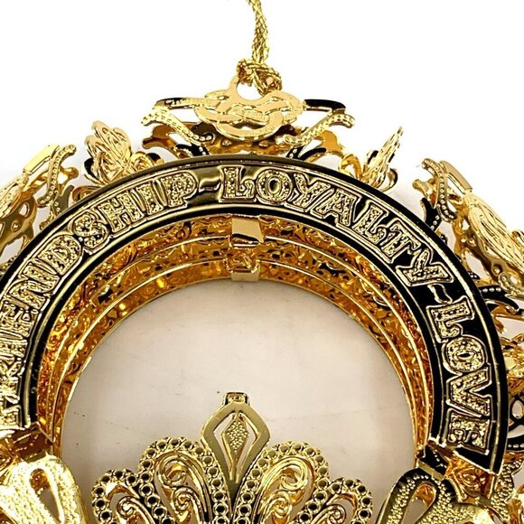 Danbury Mint 2006 Symbol Of Friendship Christmas Ornament 24K Gold Plated - Picture 2 of 8